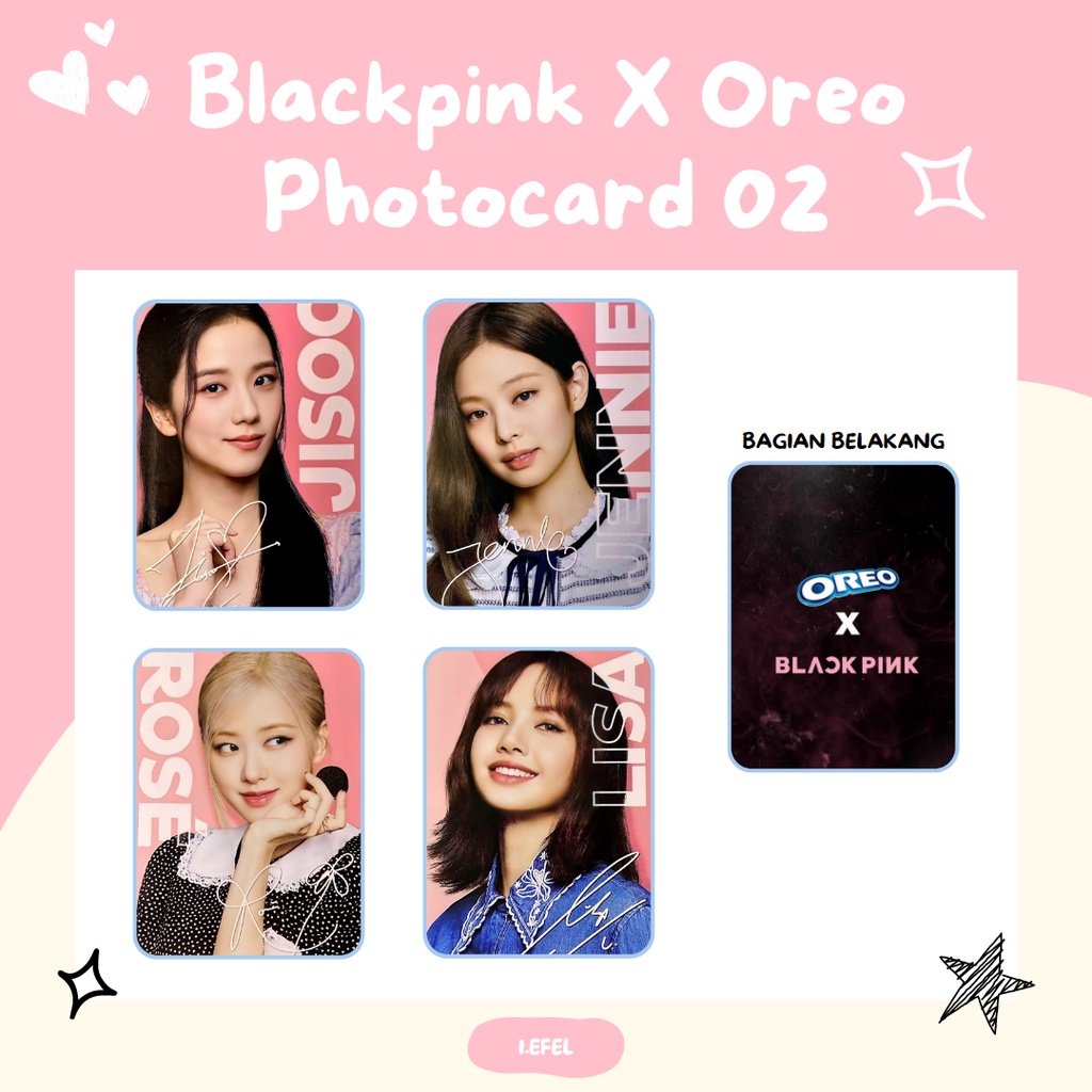 Photocard Blackpink x Oreo 02 -i.efel-