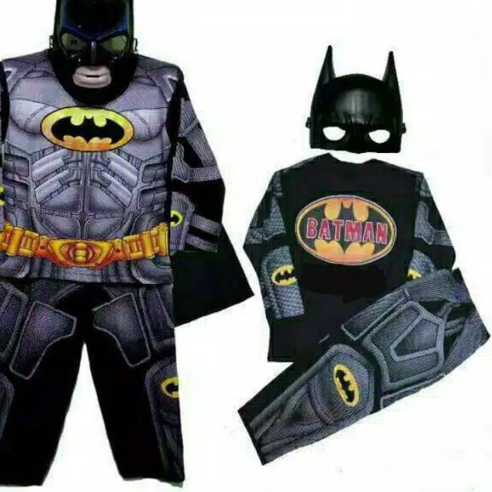 ♀ GRATIS TOPENG / BAJU ANAK BATMAN TOPENG SAYAP / KOSTUM ANAK BATMAN SAYAP ➥