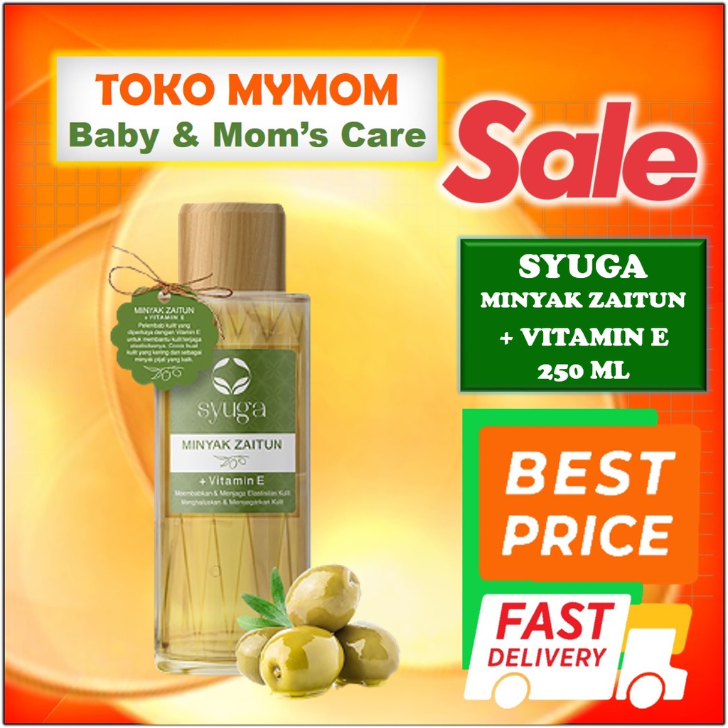 [BPOM] SYUGA Minyak Zaitun Olive Oil with Vitamin E Isi 250ml / MY MOM