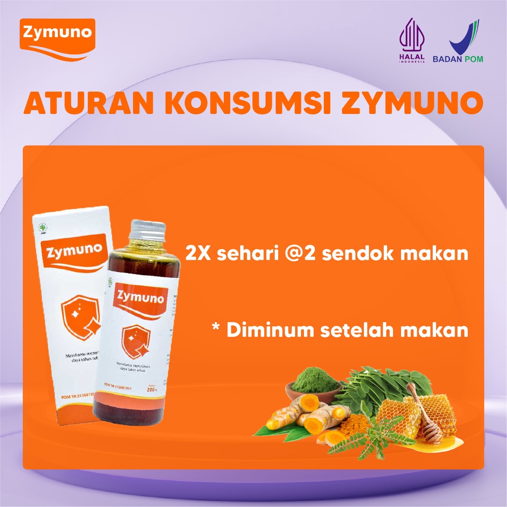 Zymuno Original 2 Botol Vitamin Herbal Tingkatkan Daya Tahan Tubuh  Proses Penyembuhan Kanker Tumor Imun Jaga Kesehatan Cegah Demam Batuk Masalah Pencernaan Percepat Penyembuhan Penyakit Isi 200 ml