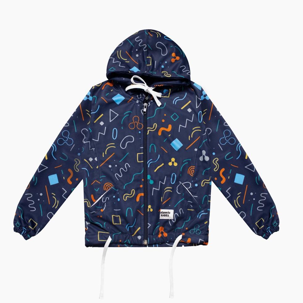 MURAH Atomic Kiddz Jaket Sublim Anak 1-12 Tahun - Linoz Navy Puring & Non Puring