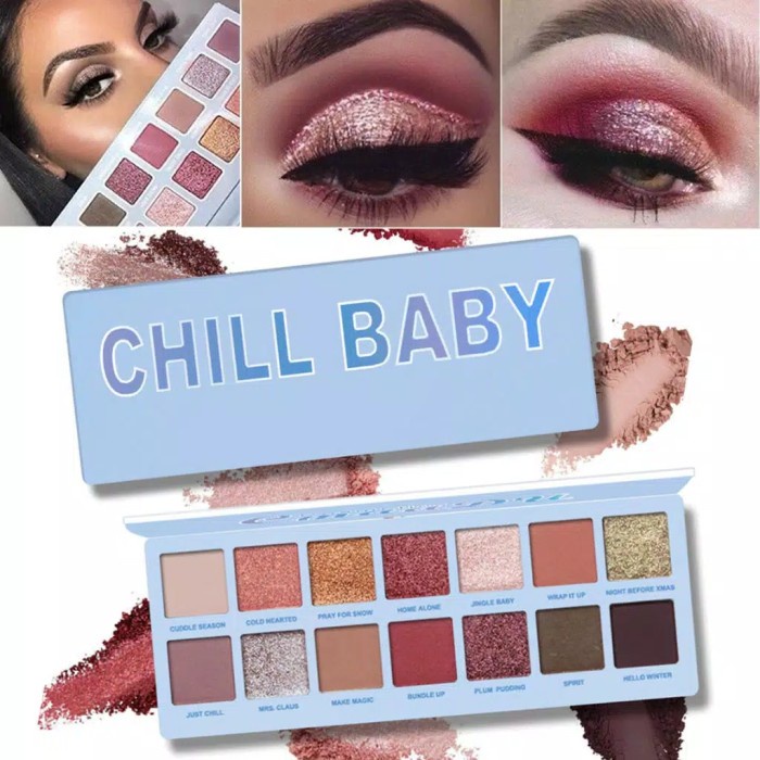 

Terlaris Palet Eyeshadow 14 Warna Matte Glitter Anti Air