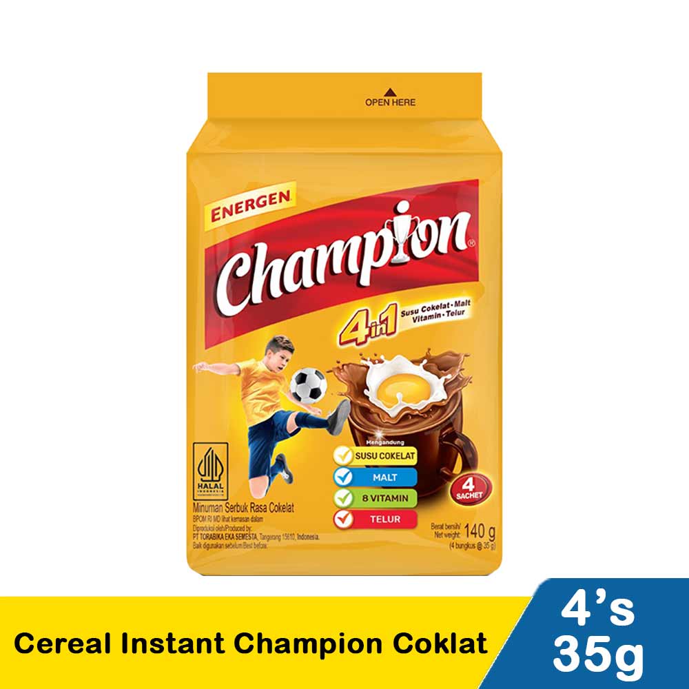 

Energen Champion Minuman Serbuk Coklat 4 x 35 gr