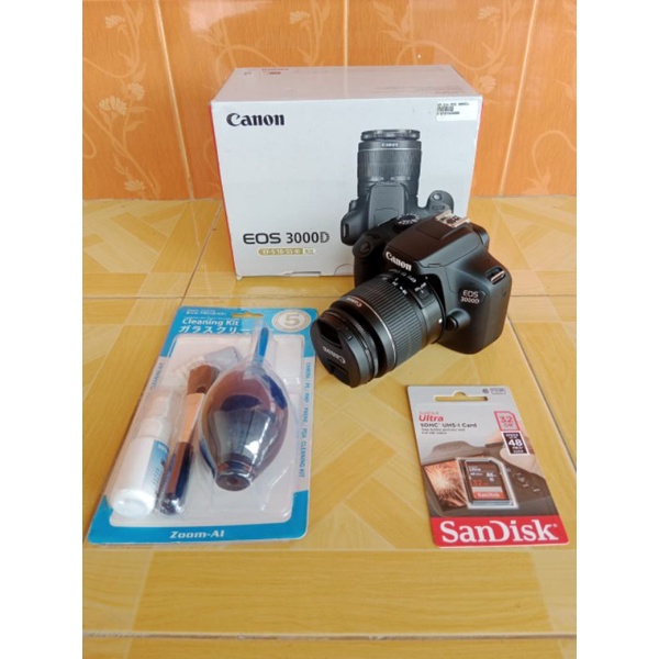 Kamera Canon 3000D Banyak Bonus