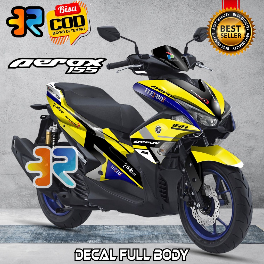 Decal Aerox 155 Old Stiker Full Body Variasi Desain Ducati