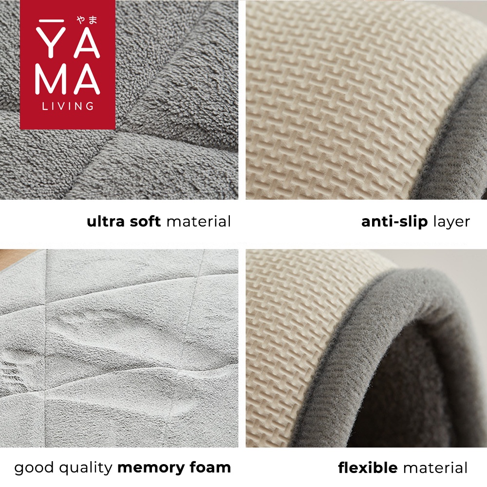 YAMA OMONO Memory Foam Mat Keset Kaki Anti Slip Kamar Mandi Toilet Tebal Penyerap Air