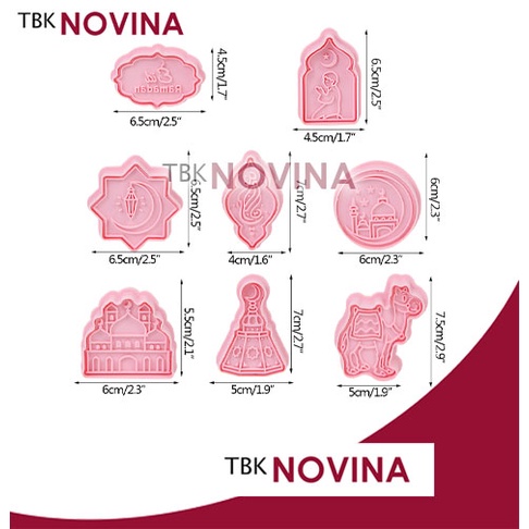 CETAKAN KUE LEBARAN / COOKIES CUTTER IDUL FITRI / CETAKAN EID MUBARAK / CETAKAN KUE