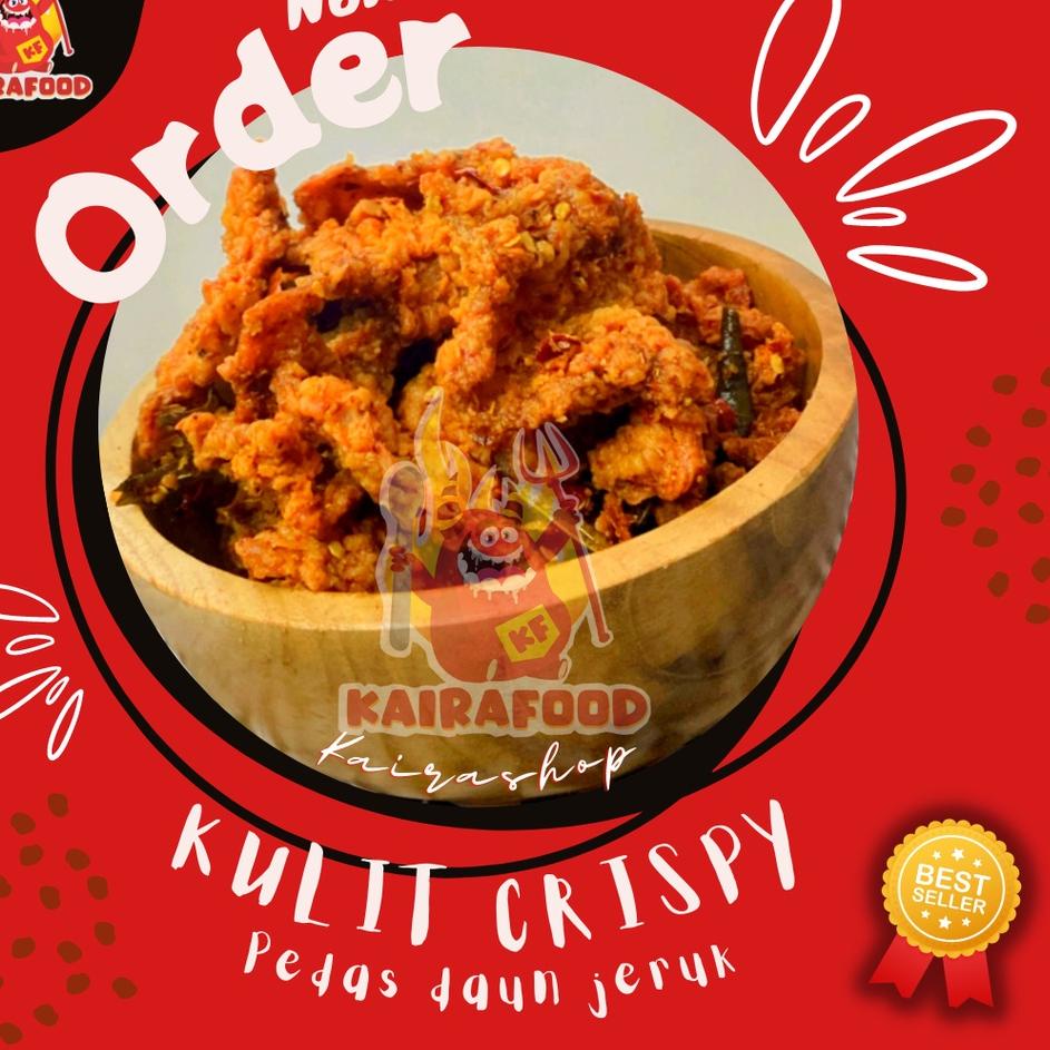

➻ 500 GRAM KULIT AYAM CRISPY PEDES DAUN JERUK | ORIGINAL DAUN JERUK ❁