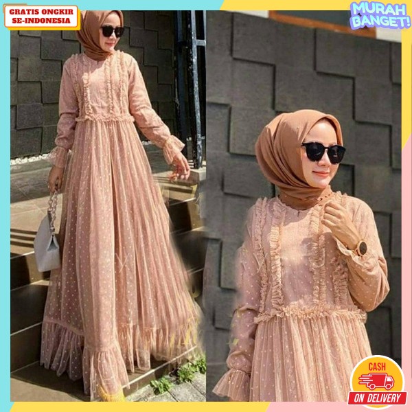 Baju Gamis Gamis Lebaran Wanita Perempuan Narenda Maxy Dress Mewah Gsmis Baju Muslimah Jumbo Premium
