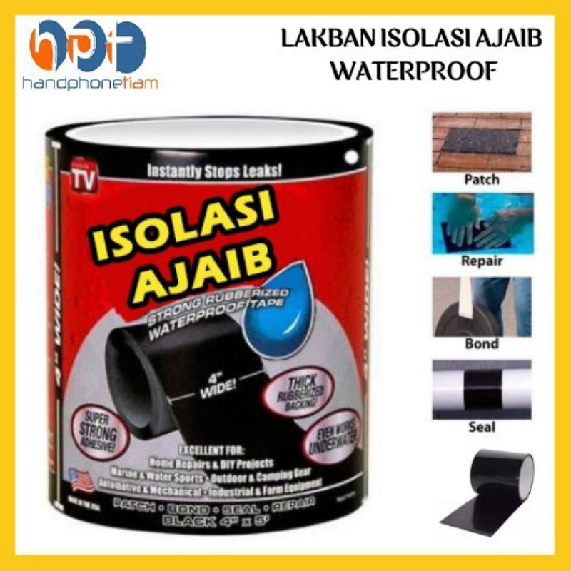 Lakban Isolasi Ajaib Anti Bocor Super Kuat Rubberized Waterproof 4 in