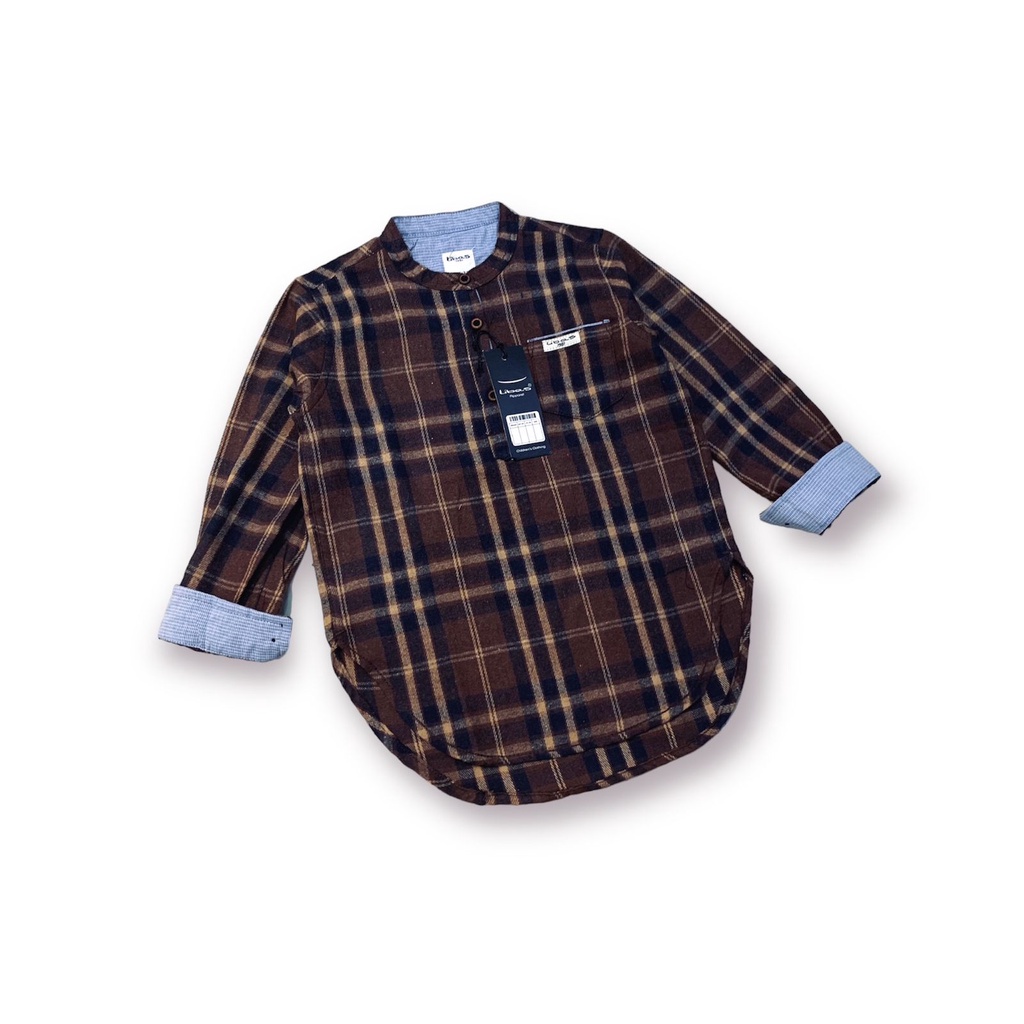 Kemeja Koko Anak laki-laki Flanel Lengan Panjang