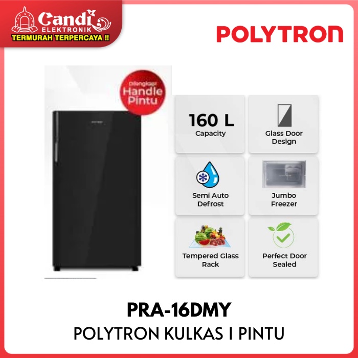 Jual Polytron Kulkas 1 Pintu Kapasitas 160 Liter Pra 16dmy Shopee