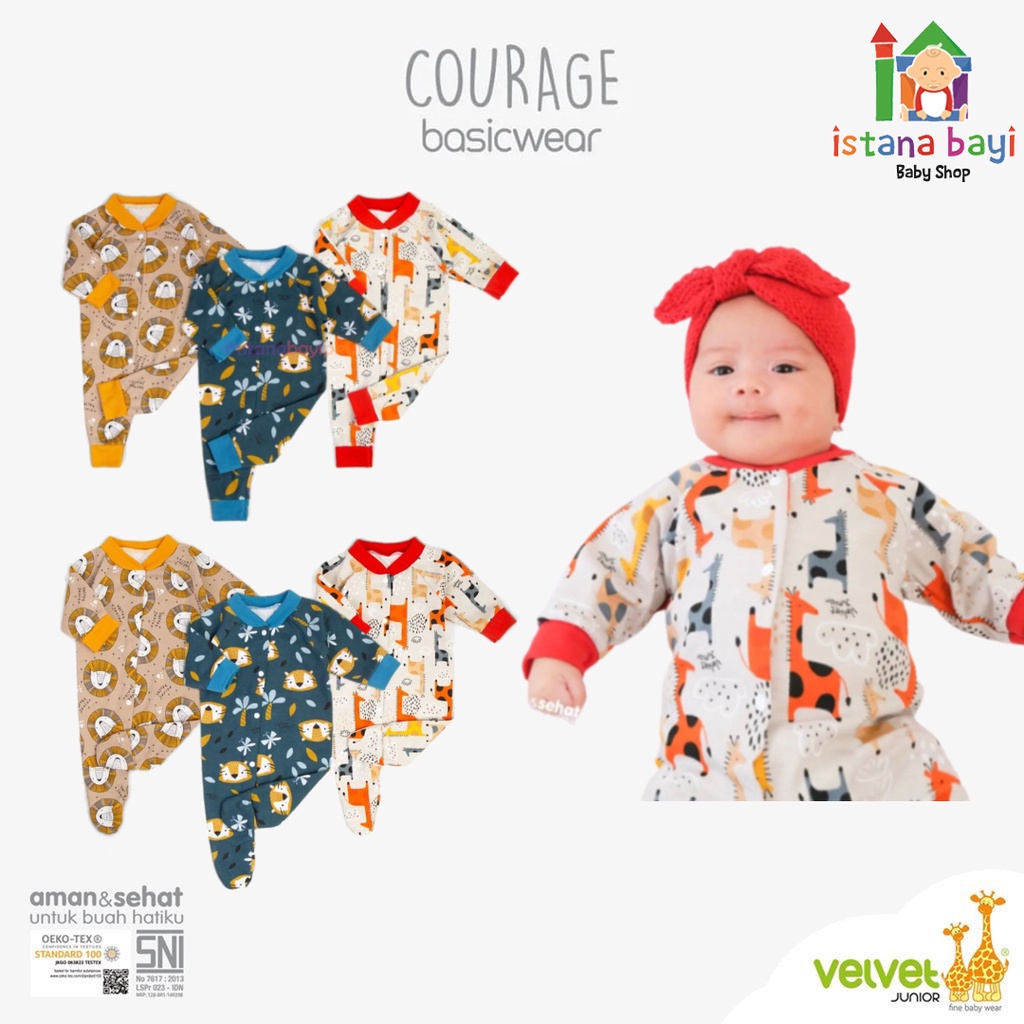 Velvet Junior GREAT ADVENTURE Jumsuit - Sleepsuit baby/Jumper bayi/Jumper anak