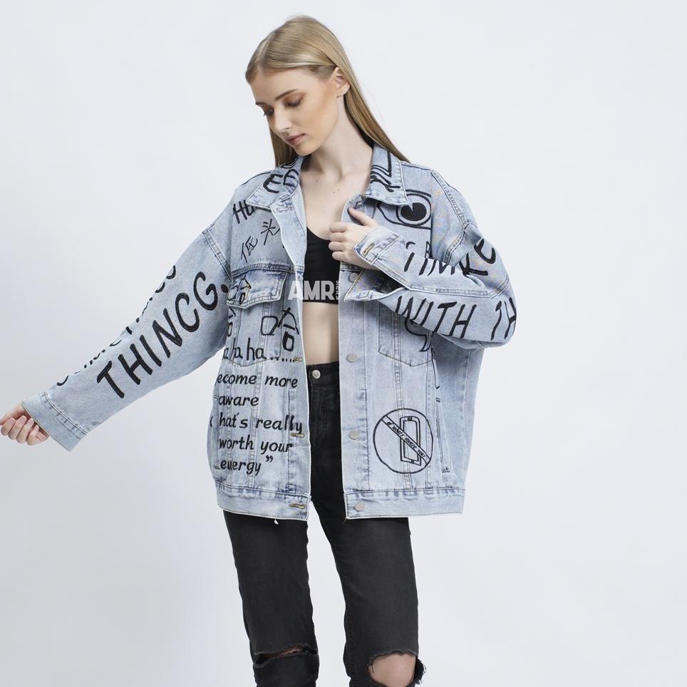 AMR ORINAL -  NO PHONE 5206 - JACKET JEANS OVERSIZE  TOXIC PALING DICARI