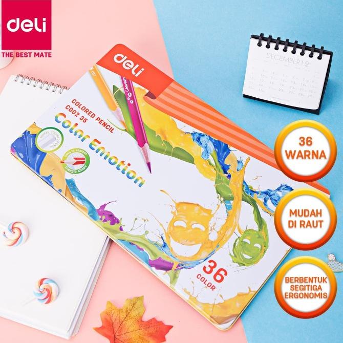 

Deli Pensil Warna / Colored Pencil - 36C 36warna/box EC00235