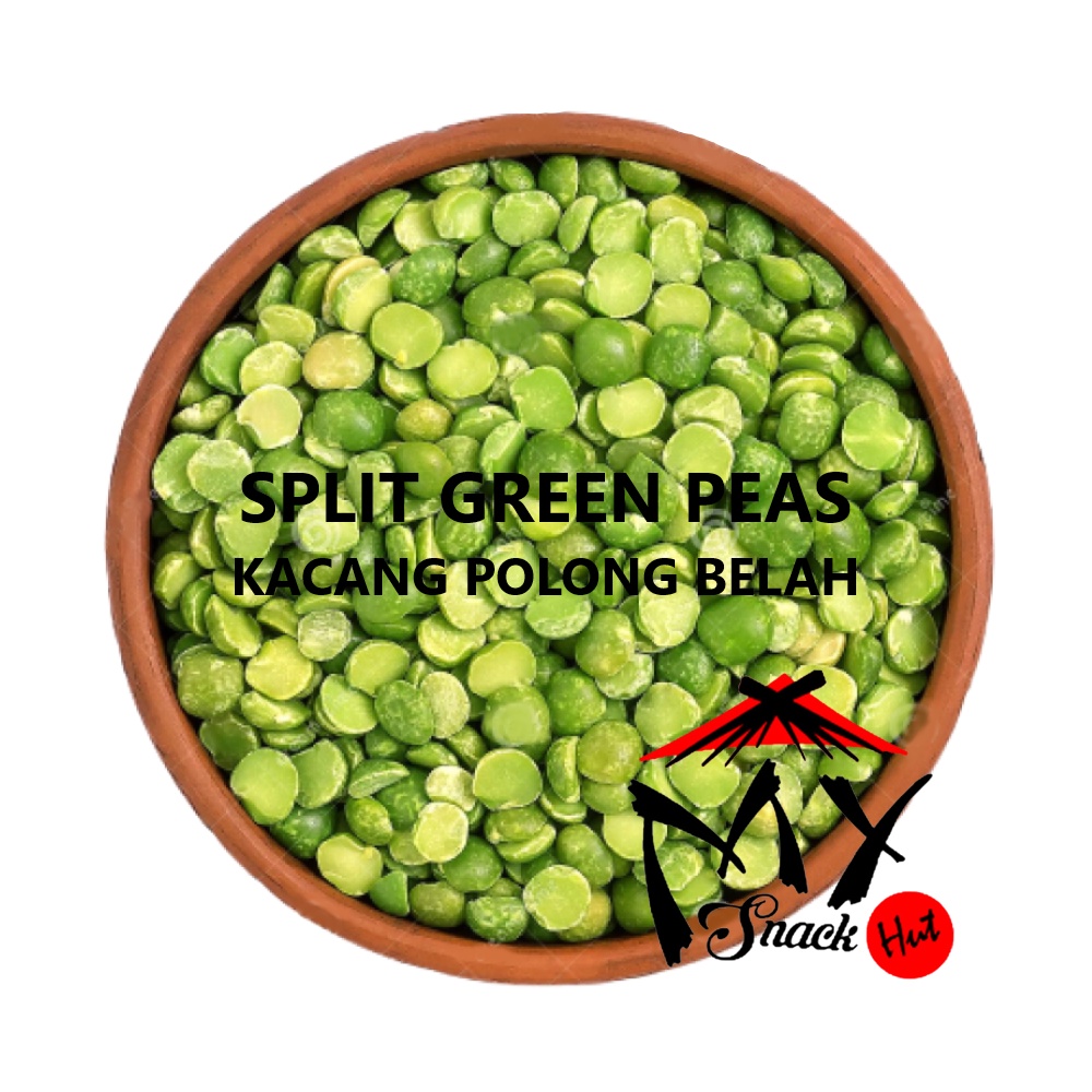 KACANG POLONG BELAH 50GR - ORGANIC SPLIT SPLITS GREEN PEA PEAS BEAN BEANS POLONG HIJAU IJO MPASI