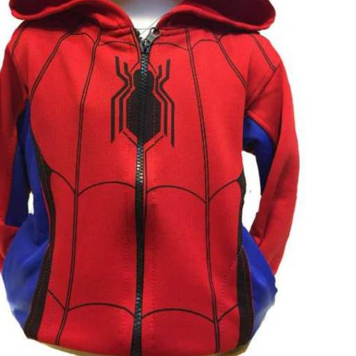 ✰ Jaket Anak Karakter Spiderman Merah ✭