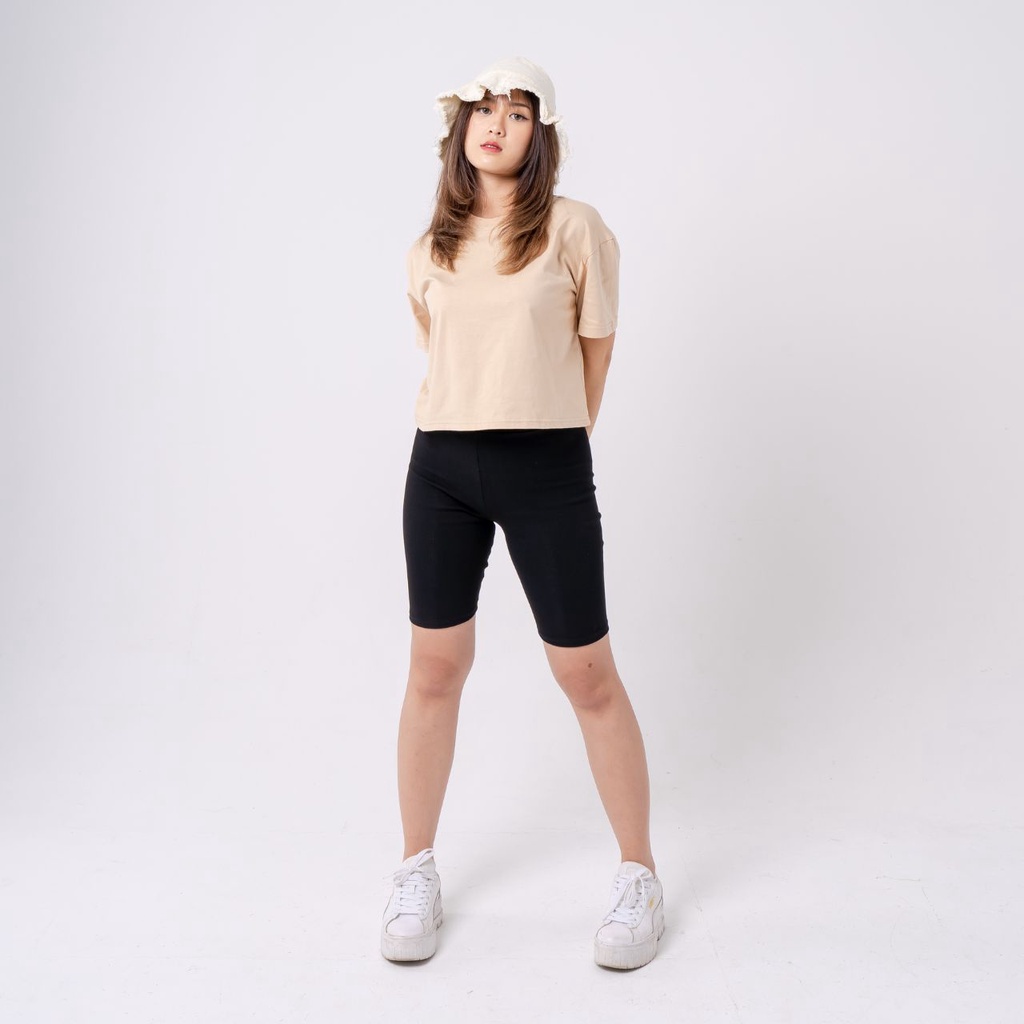 AIJO - Crop Oversize Valerie - Atasan Kaos Wanita