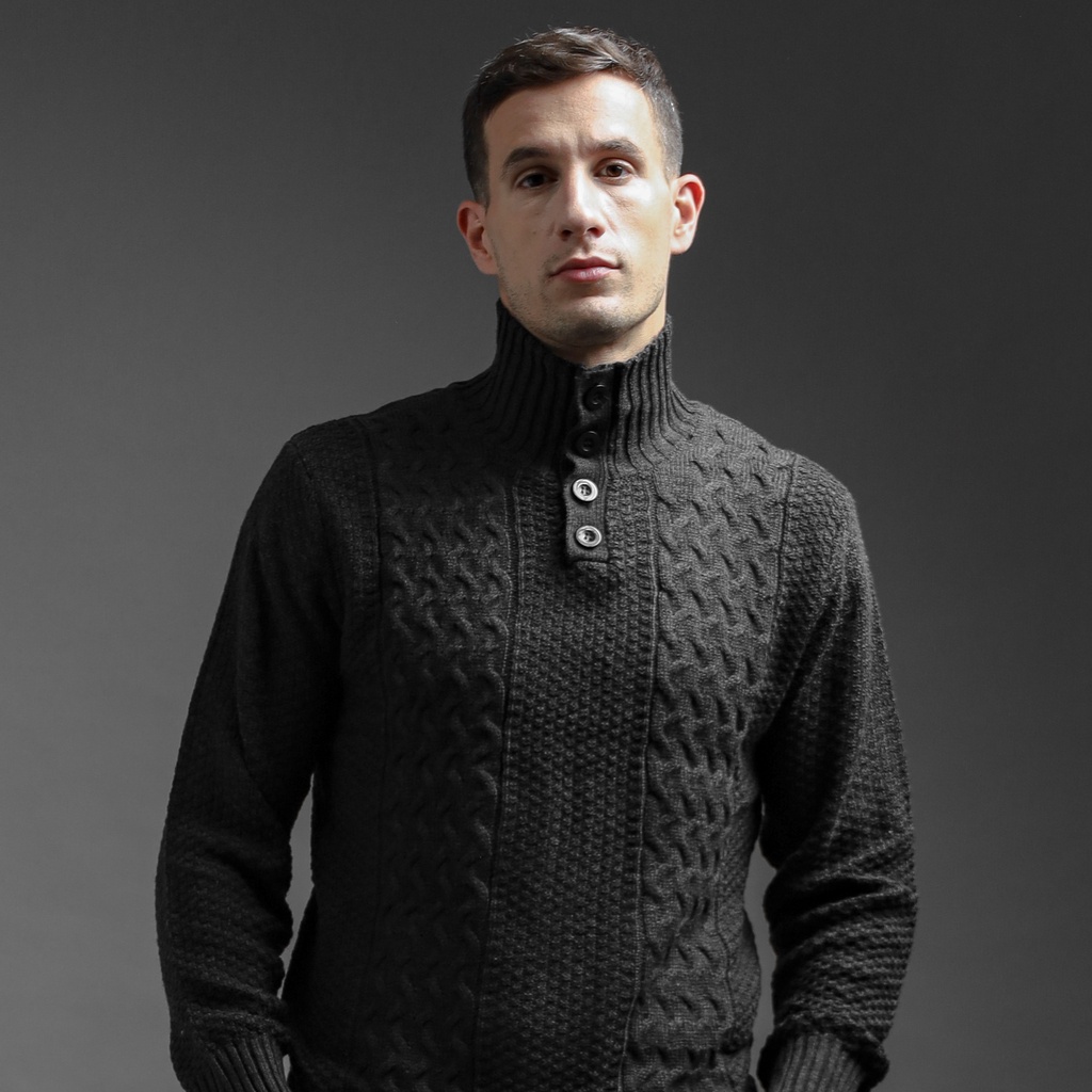 DEVIAN SWEATER (DARKGREY) By Wynman