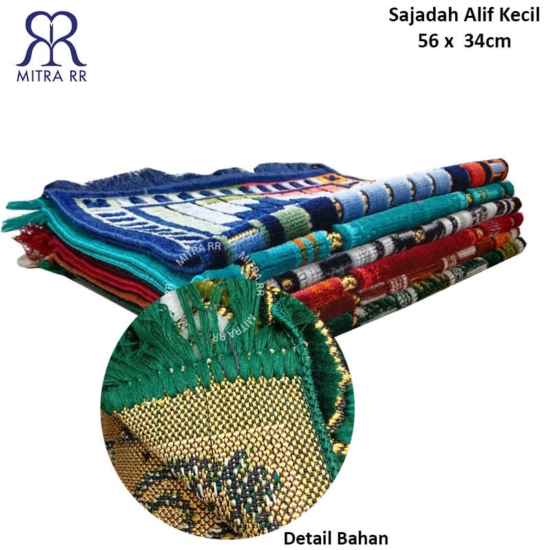 Sajadah Alif Kecil 60 x 35cm | Sajadah Anak Mini | Sajadah Traveling Murah