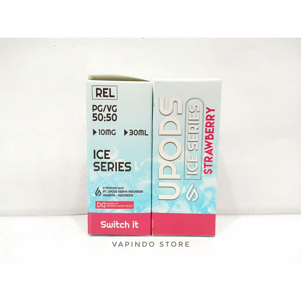 ICE SERIES SALT UPODS STRAWBERRY 30ML NIC 10MG SALTNIC SWITCH IT