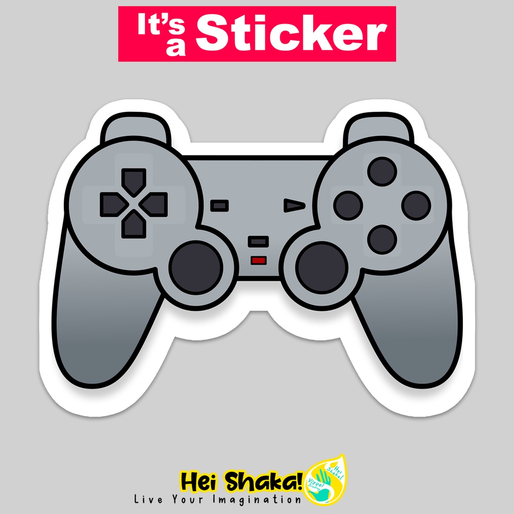 

Stiker Dualshock Cute Retro Sticker Gamer Tempelan Gaming Bahan Vinyl Anti Air