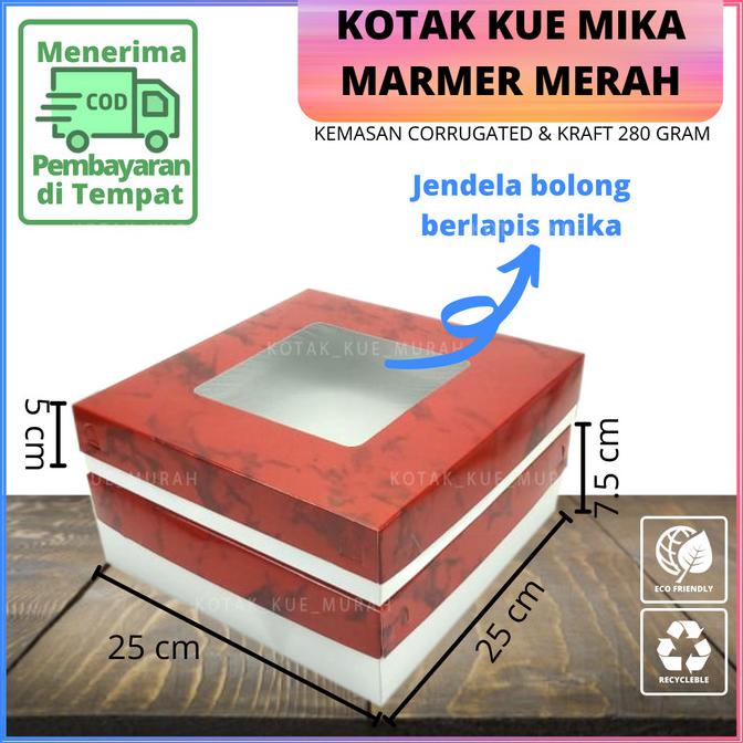 

Kotak Lapis Legit / Box Serbaguna / Dus Kue Donut Bolu 25 x 25 cm