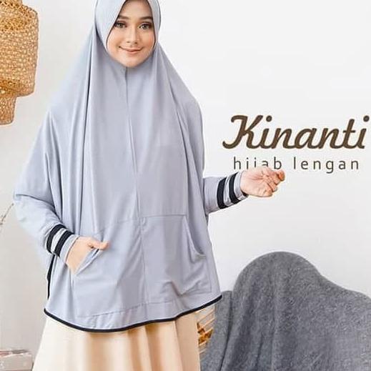 ➲ Jilbab Lengan Saku Kinanti  Hijab bergo Lengan / Jilbab Khimar / Bergo Instan ♤