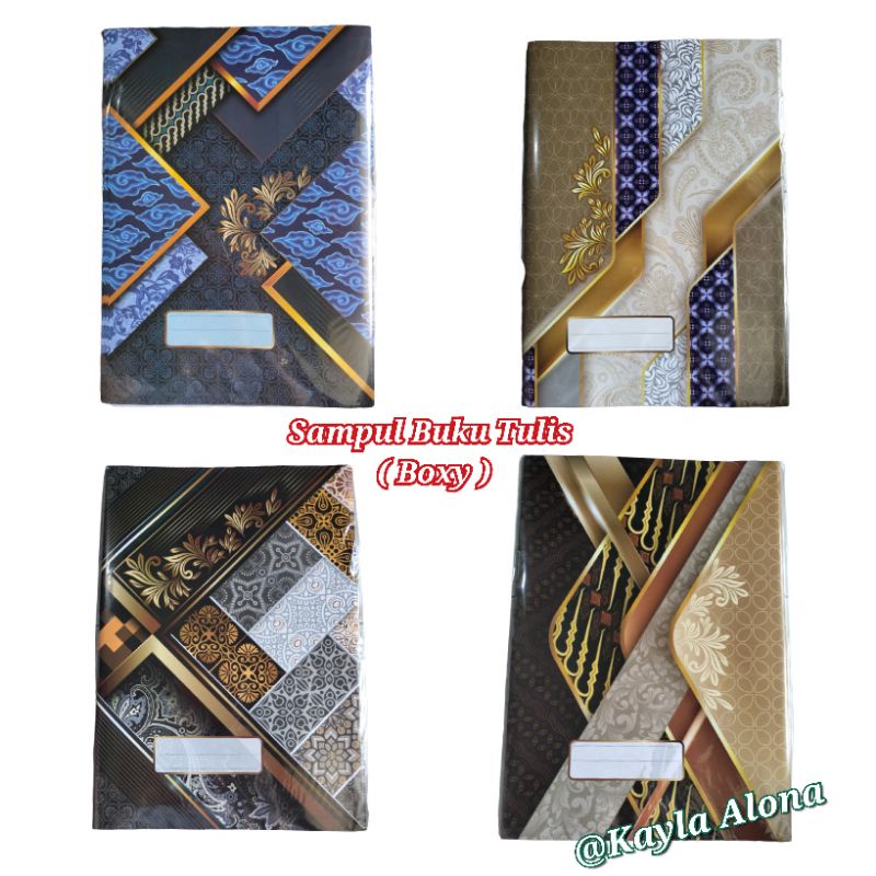 ( 1 Pack = isi 20 Lembar )SAMPUL BUKU MOTIF BATIK (Ukuran BOXY)