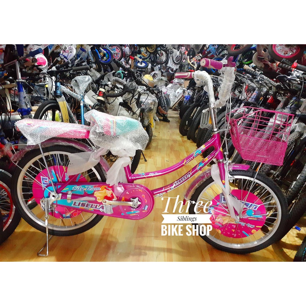 SEPEDA MINI KERANJANG ANAK LISELLA by PACIFIC 20 INCH - PINK