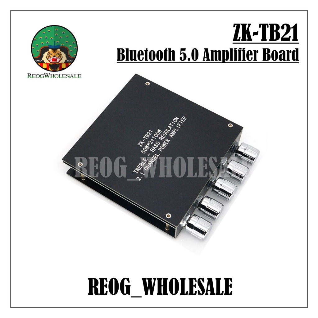 ZK-TB21 Bluetooth 5.0 Amplifier Board 50Wx2+100W Bluetooth Amplifier Class D 2.1CH Subwoofer Amplifier Board