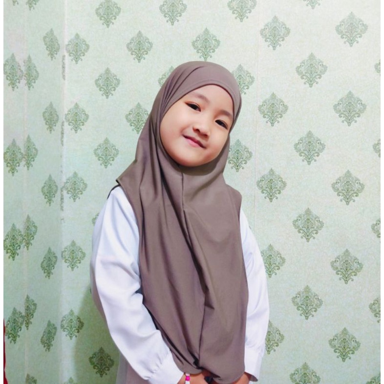 Hijab Anak Allysa Kerudung Anak Jersey Non Pet Geblus Instan Premium Jilbab Anak Usia 7tahun-10tahun