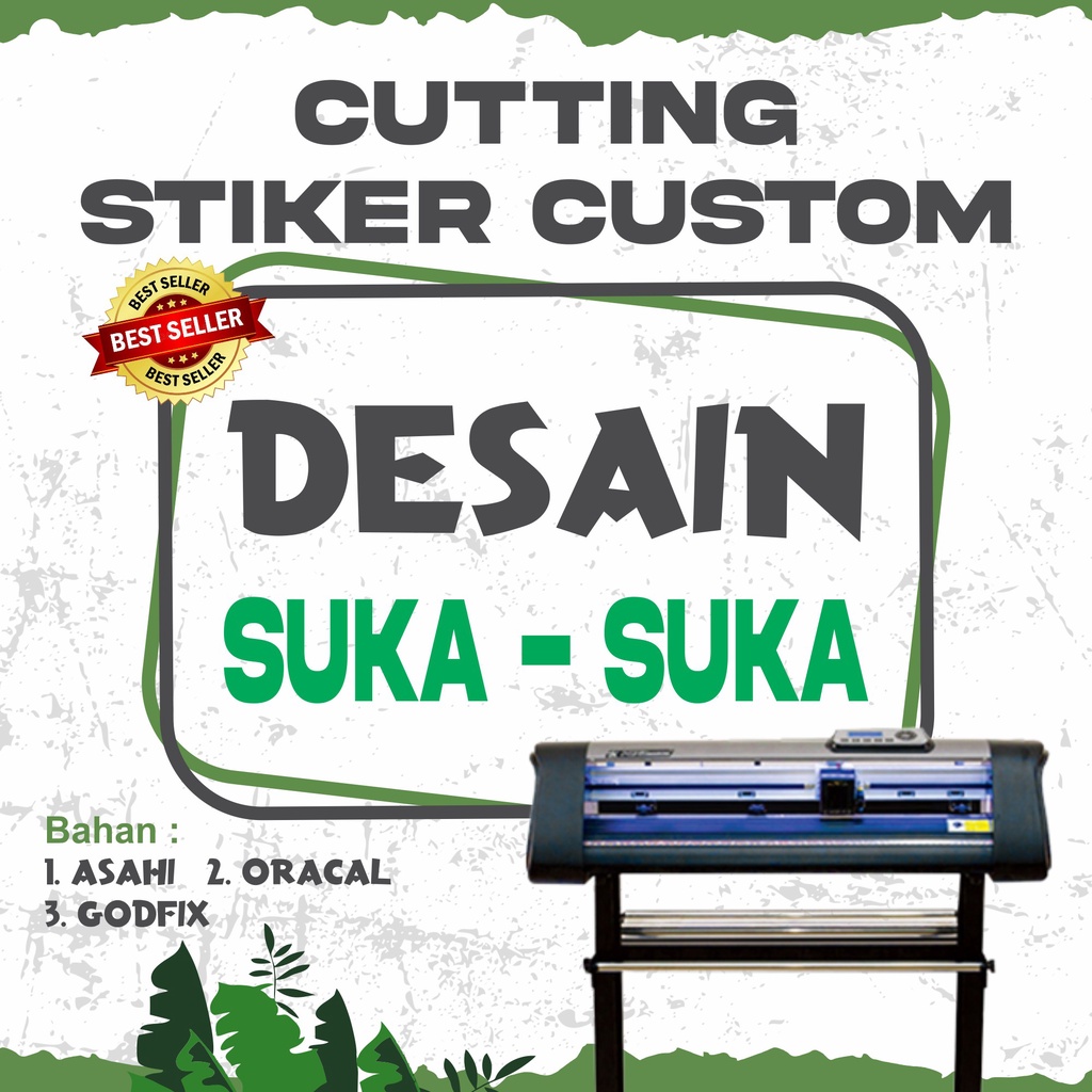 

Stiker cutting custom gambar sendiri / custom sticker