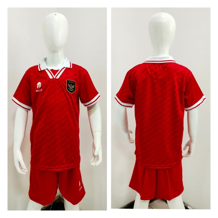 jersey  (KIDS) JERSEY BOLA TIMNAS INDONESIA HOME KIDS 2022 GRADE ORI - M / 24(K5H4) Jersey Mancheste