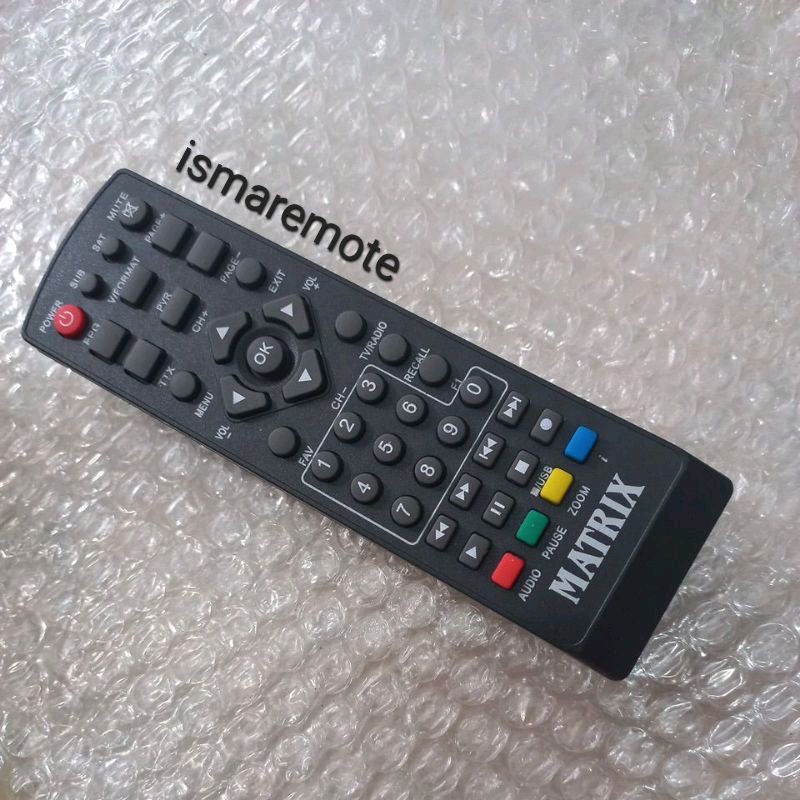 REMOTE REMOT  STB SET TOP BOX DVB T2 MATRIK APPLE KUNING MATRIK GARUDA