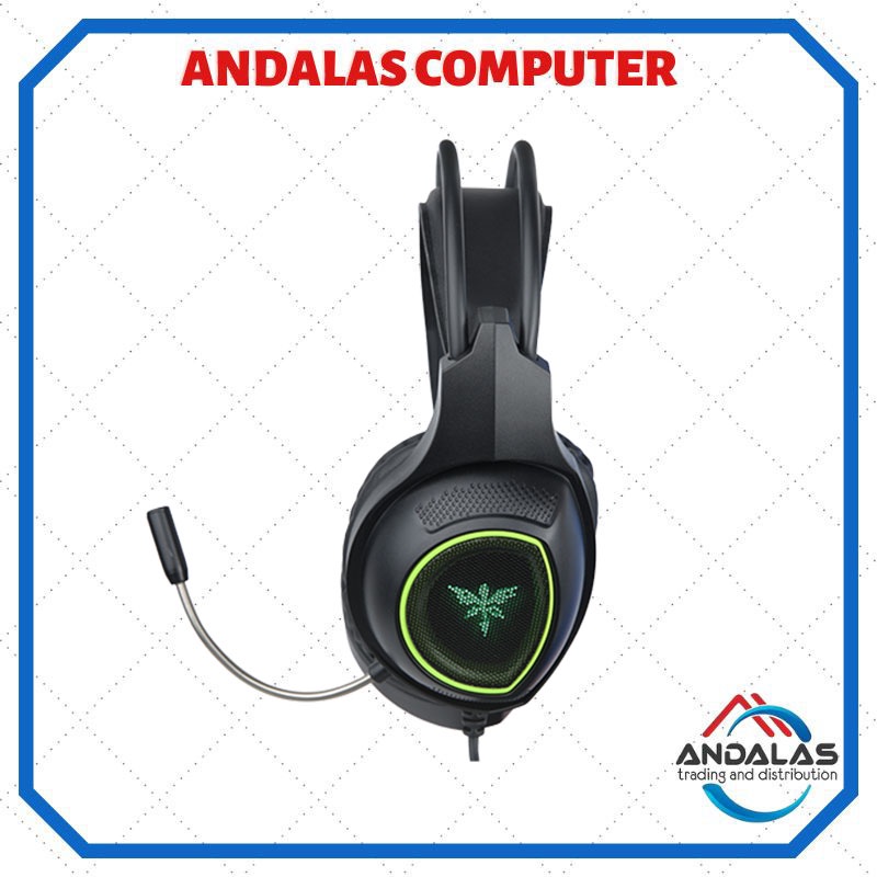HEADSET HEADPHONE EARPHONE GAMING GAME NYK PARROT HS-P09 AKSESORIES KOMPUTER LAPTOP HP PC