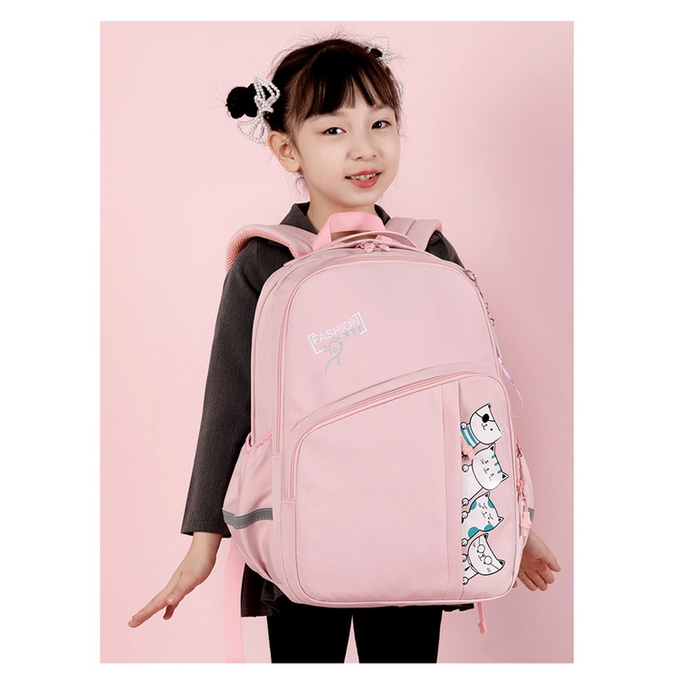 ARMELIA SHOP as Sekolah Anak Perempuan SD SMP Backpack Cewek Ransel Backpack Sekolah Kanvas Gendong Punggung