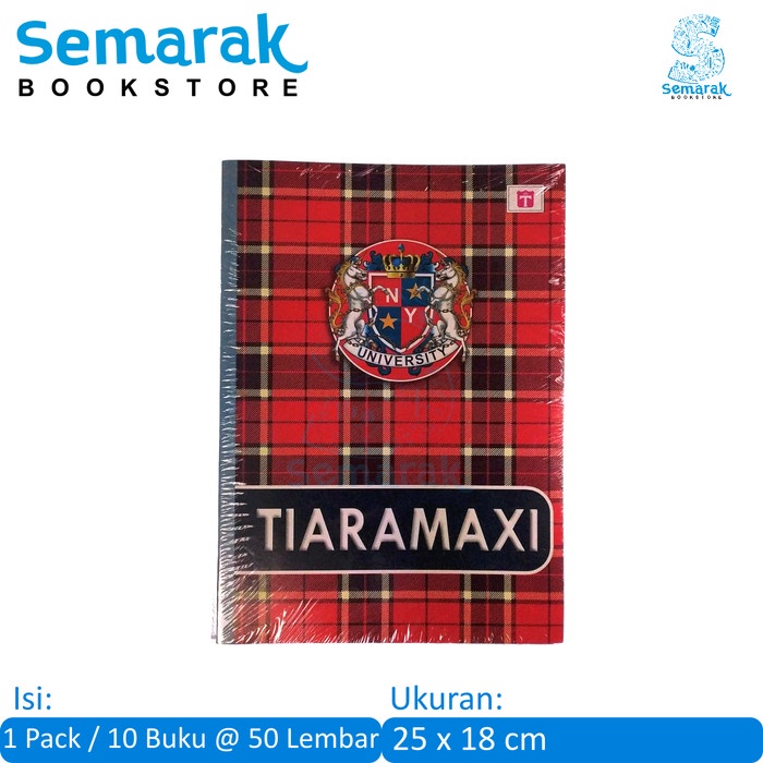 

Terlaris Tiaramaxi Buku Tulis Campuss Boxy 50 Lembar [1 Pack / 10 Buku]