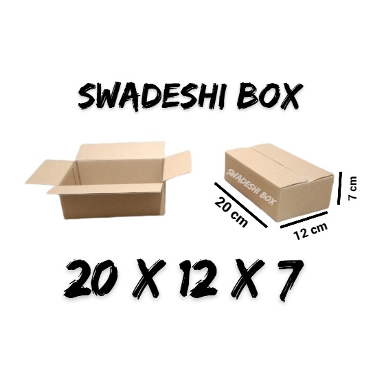 

kardus/karton/box uk. 20x12x7 cm untuk packing singlewall polos