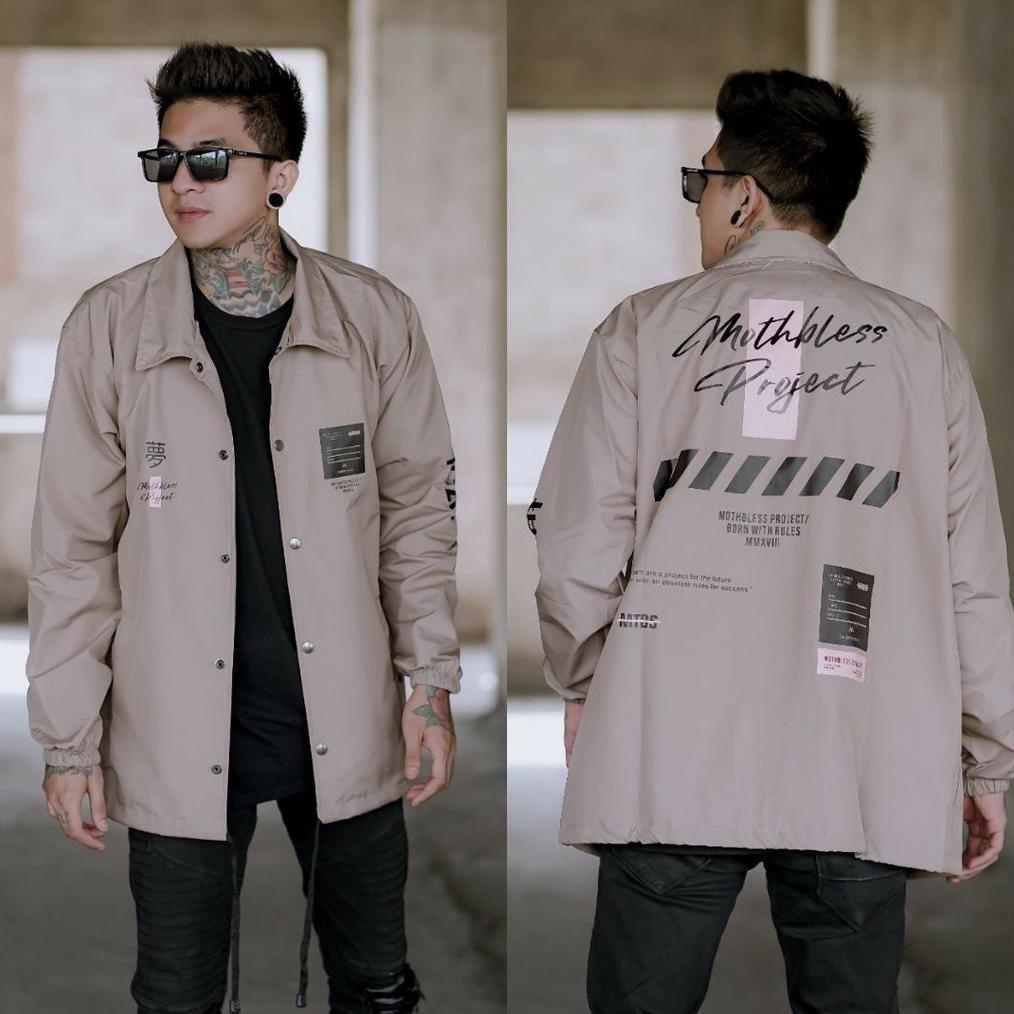 JAKET COACH PRIA JUMBO XL XXL ORIGINAL - JAKET WINDBREAKER- FREE STICKER ~ JACKET PARASUT PRIA