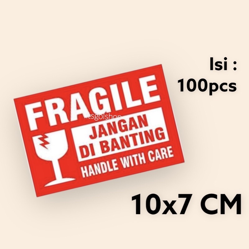 

STICKER FRAGILE | 10x7cm | STIKER FRAGILE