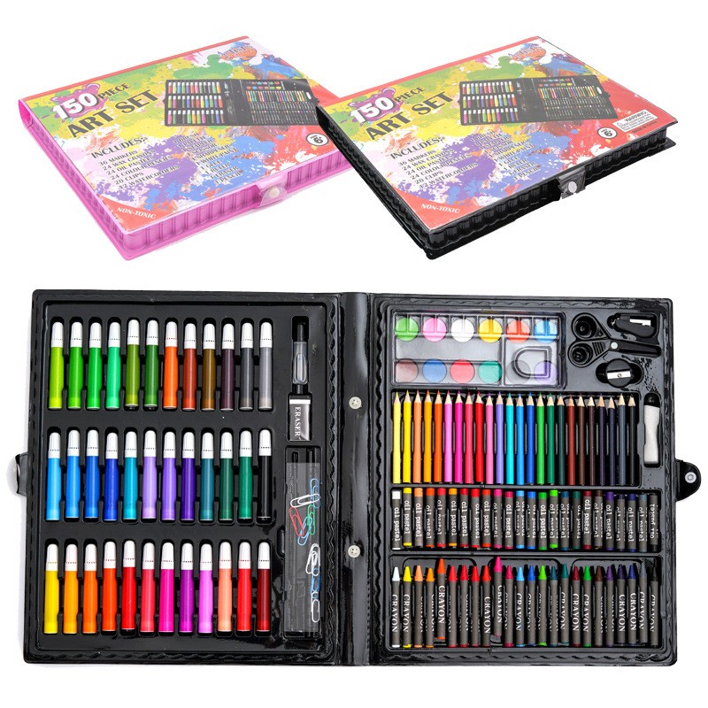 

Crayon set 150pcs alat mewarnai alat tulis crayon