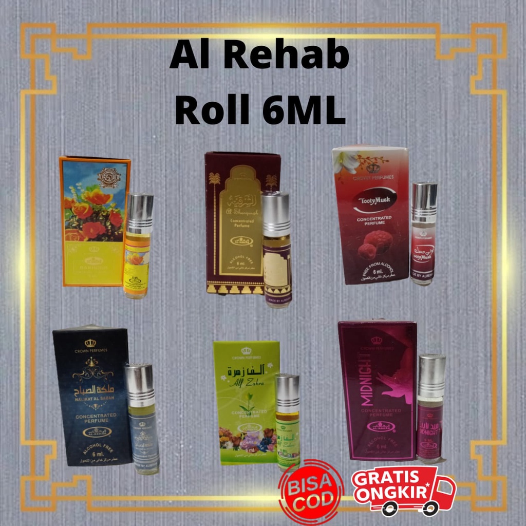 Diskon Al Rehab | Parfum Non Alkohol 6 Ml | Minyak Wangi Arab Alrehab ( Original ) TERMURAH