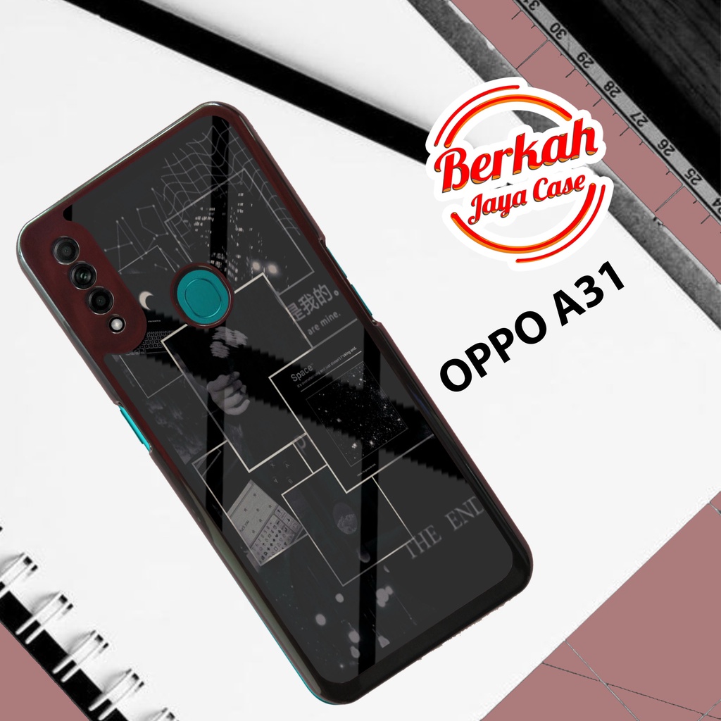 Case OPPO A31 A8 Casing OPPO A31 A8 Case AESTHETIC BLACK Cassing Terlaris Case Keren Casing Hardcase