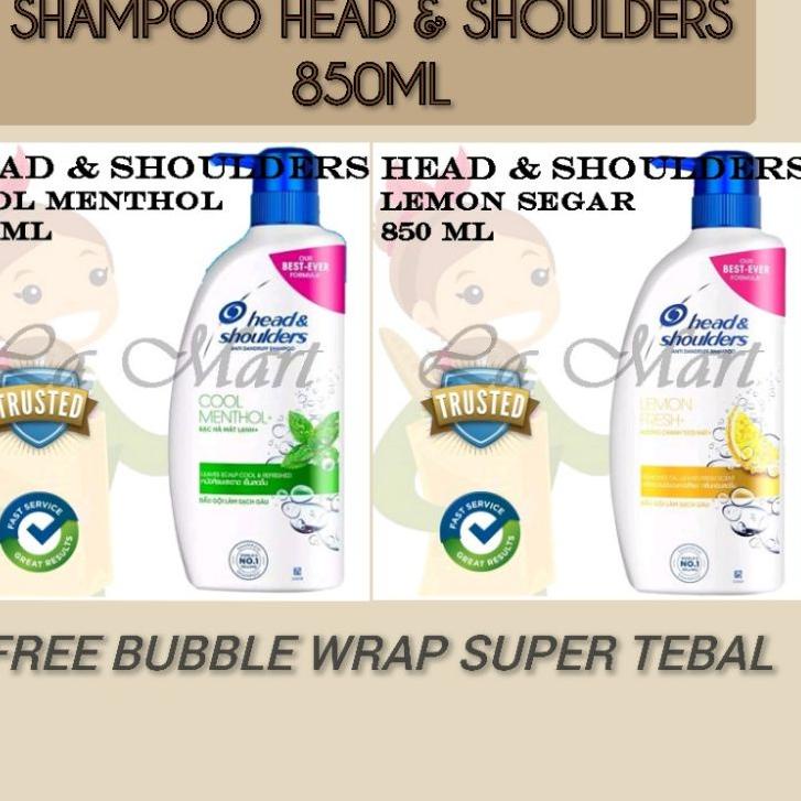 ☺ Shampoo Head and Shoulders 850ML Menthol Shampoo Head and Shoulders 850ML Lemon ✼