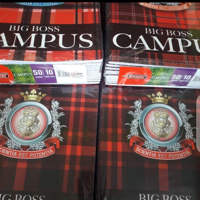 

Terlaris Buku Tulis Campus Big Bos 50 Lembar/Pack
