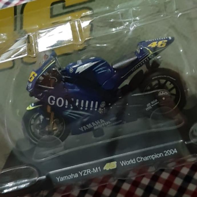Diecast Miniatur Motogp Leo Models Valentino Rossi 2004 Termurah