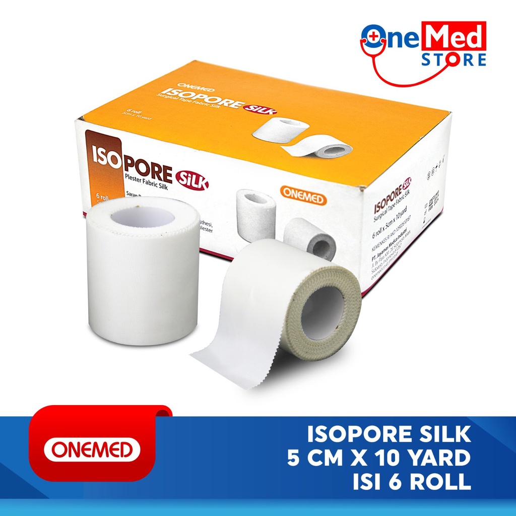 Isopore Silk 5cm x 9,2m Onemed Plester Kertas Medical OJ