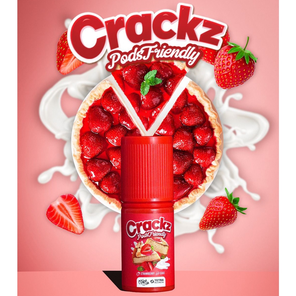 Jual Liquid Crackz V Pods Friendly Ml Nic Mg Strawberry