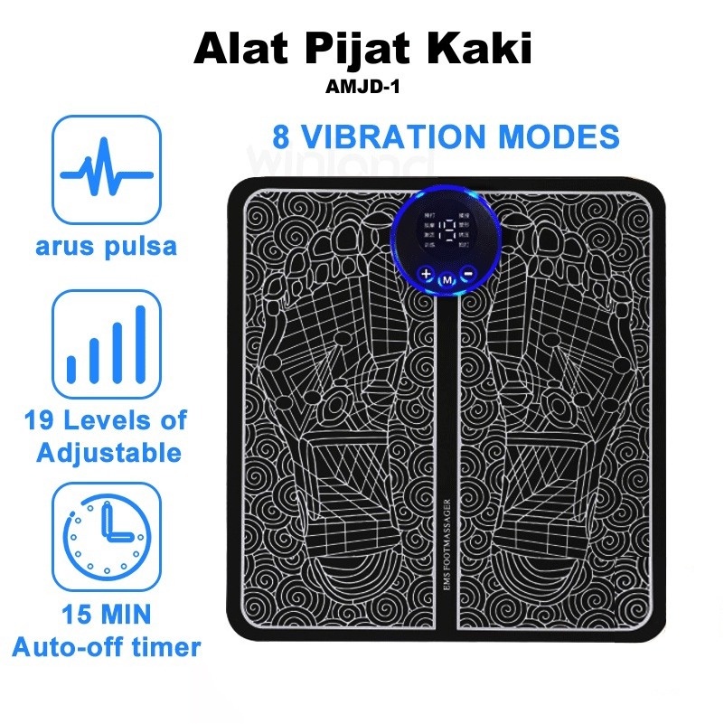 Alat Pijat Kaki Electric Foot Massager Alat Pijat Kaki Elektrik Foot Mat USB